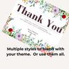 Floral border design with 'Thank You' text on a white background