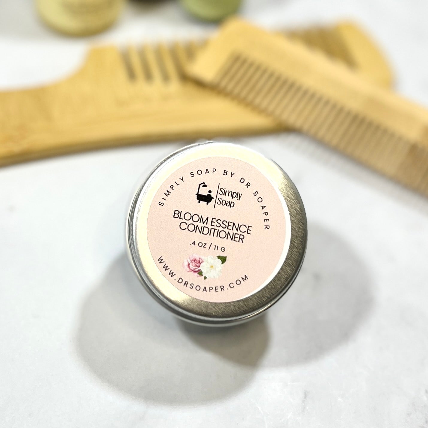 Tin of 'Bloom Essence Conditioner'