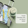 Travel Box prevents leaks in your luggage.