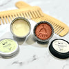 Travel Hair conditioner and shampoo in open tins