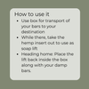 Dr Soaper's Shampoo and Conditiner Travel Box. Instructions for Use