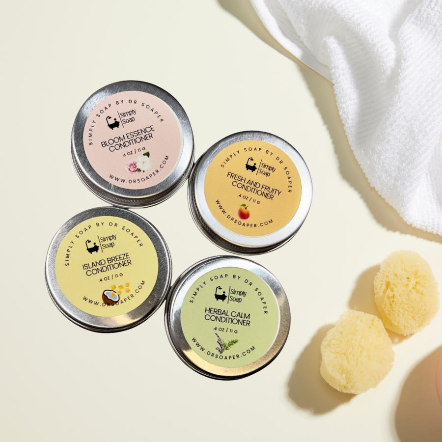 Travel conditioner bars, 4 scents