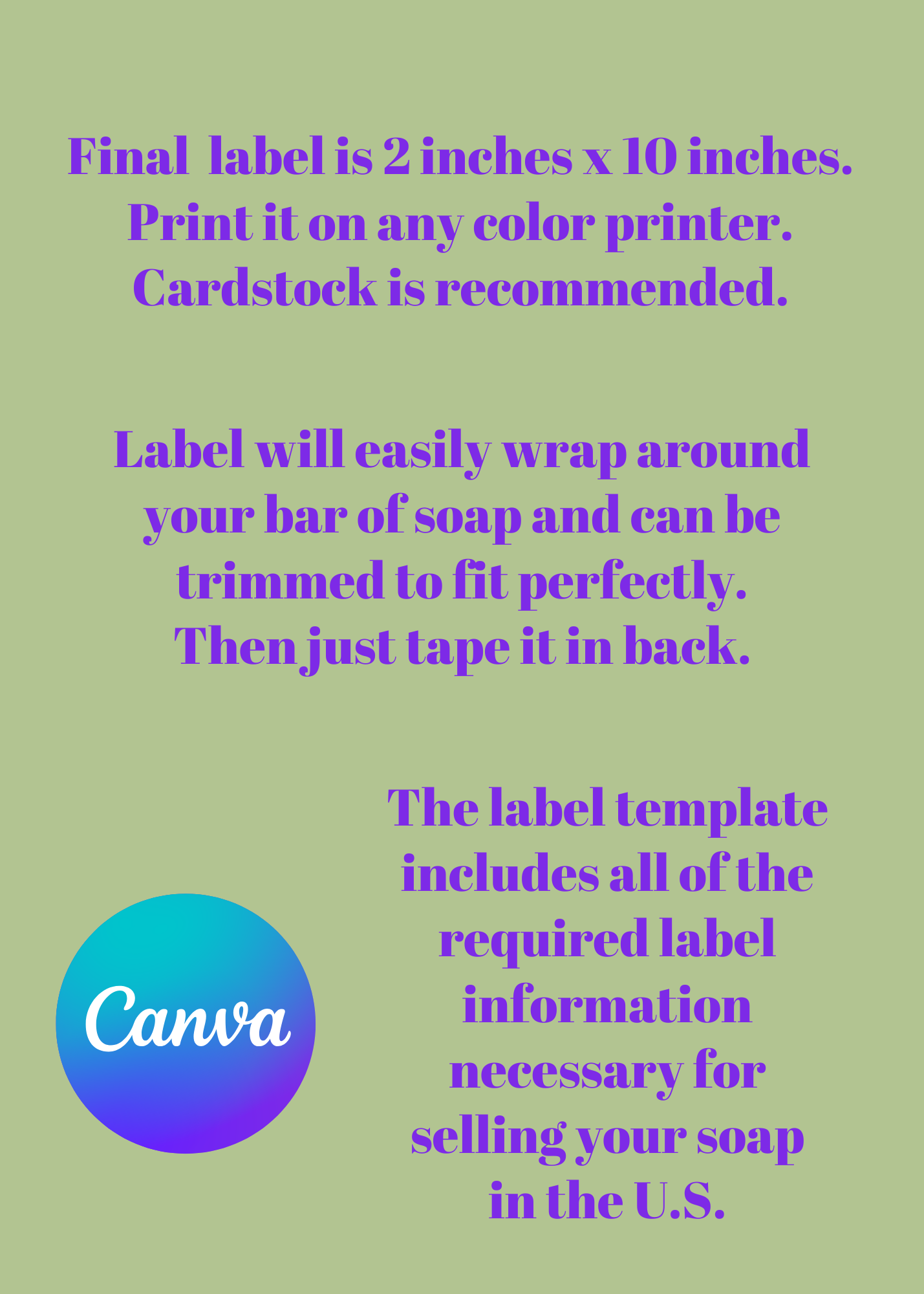 Customizable Soap Labels with Canva 2