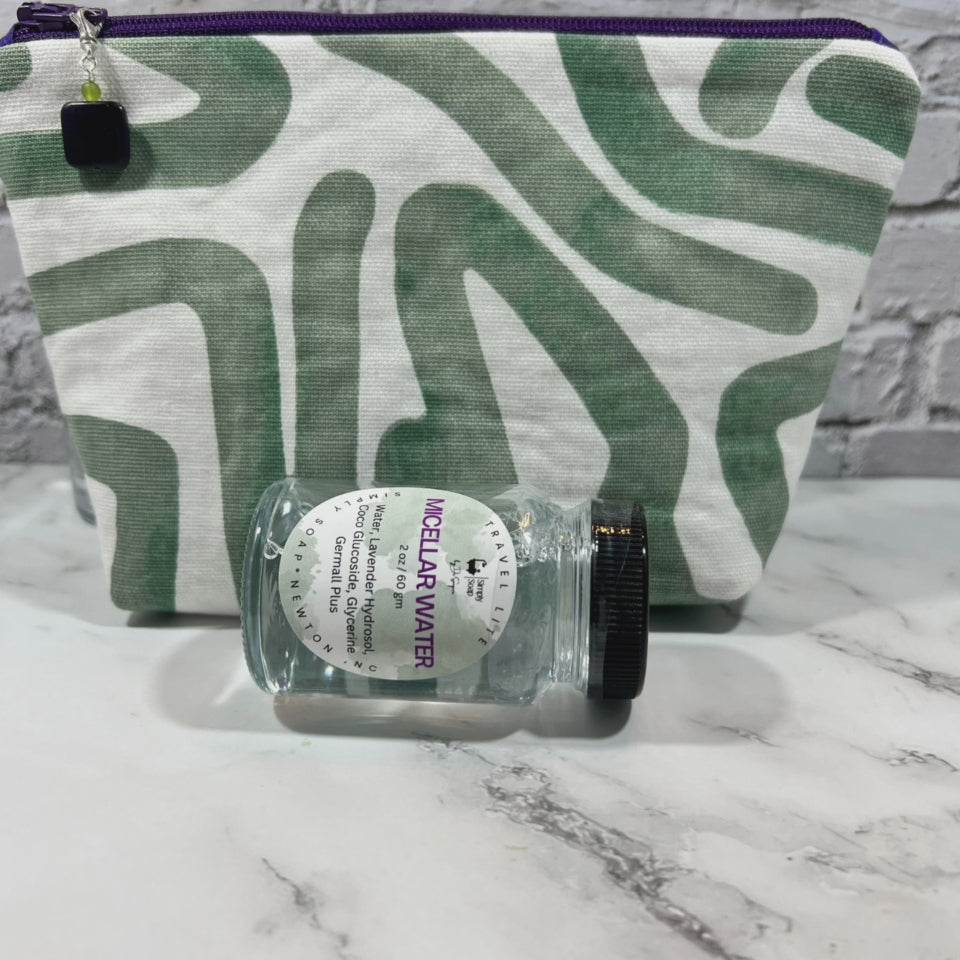 Travel Micellar water on it's side. Not leaking