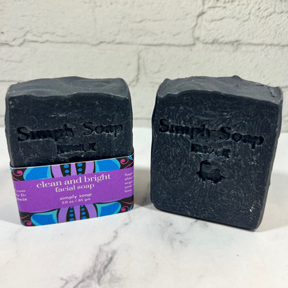 Clean and Bright Facial Soap | Charcoal | Tea Tree