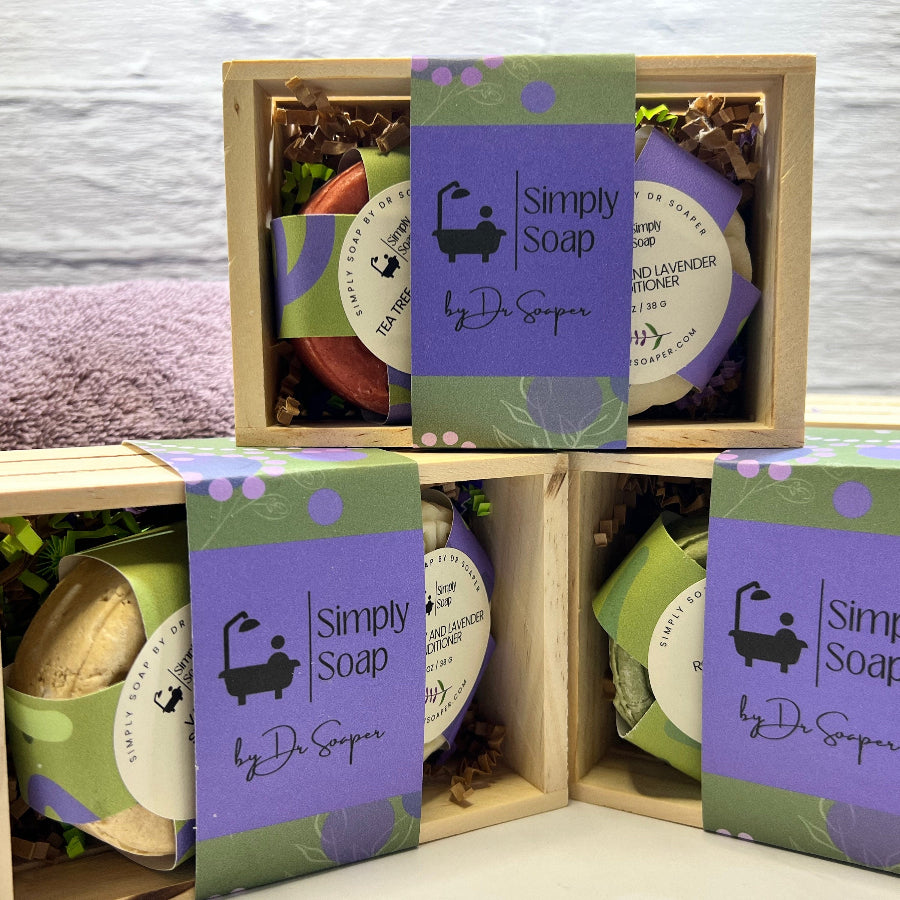 Solid Shampoo and Conditioner Gift Set x 3