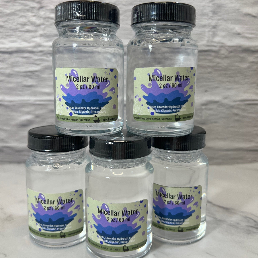 2 oz Travel Micellar Water with Lavender Hydrosol - 5 bottles