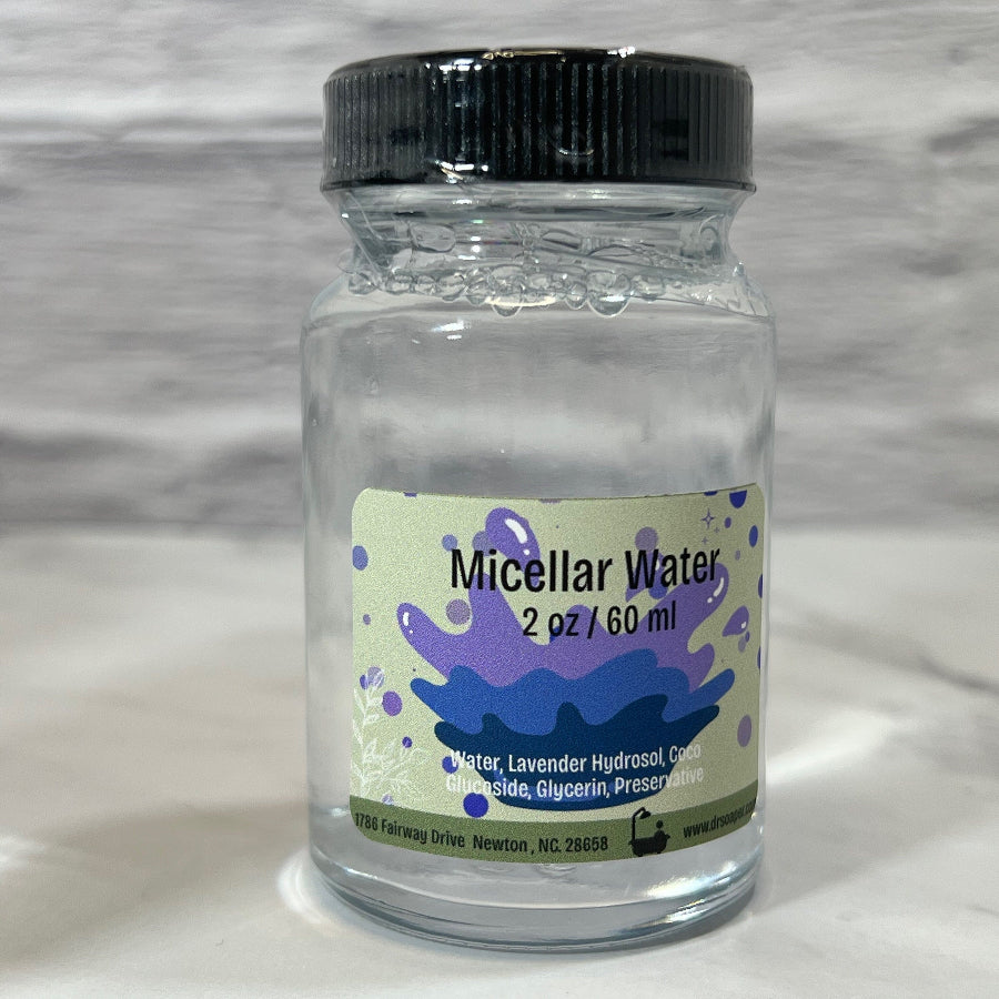 2 oz Travel Micellar Water with Lavender Hydrosol, single bottle
