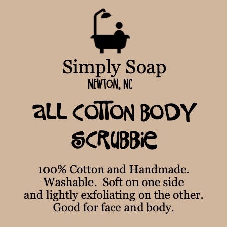 All Cotton Body Scrubby