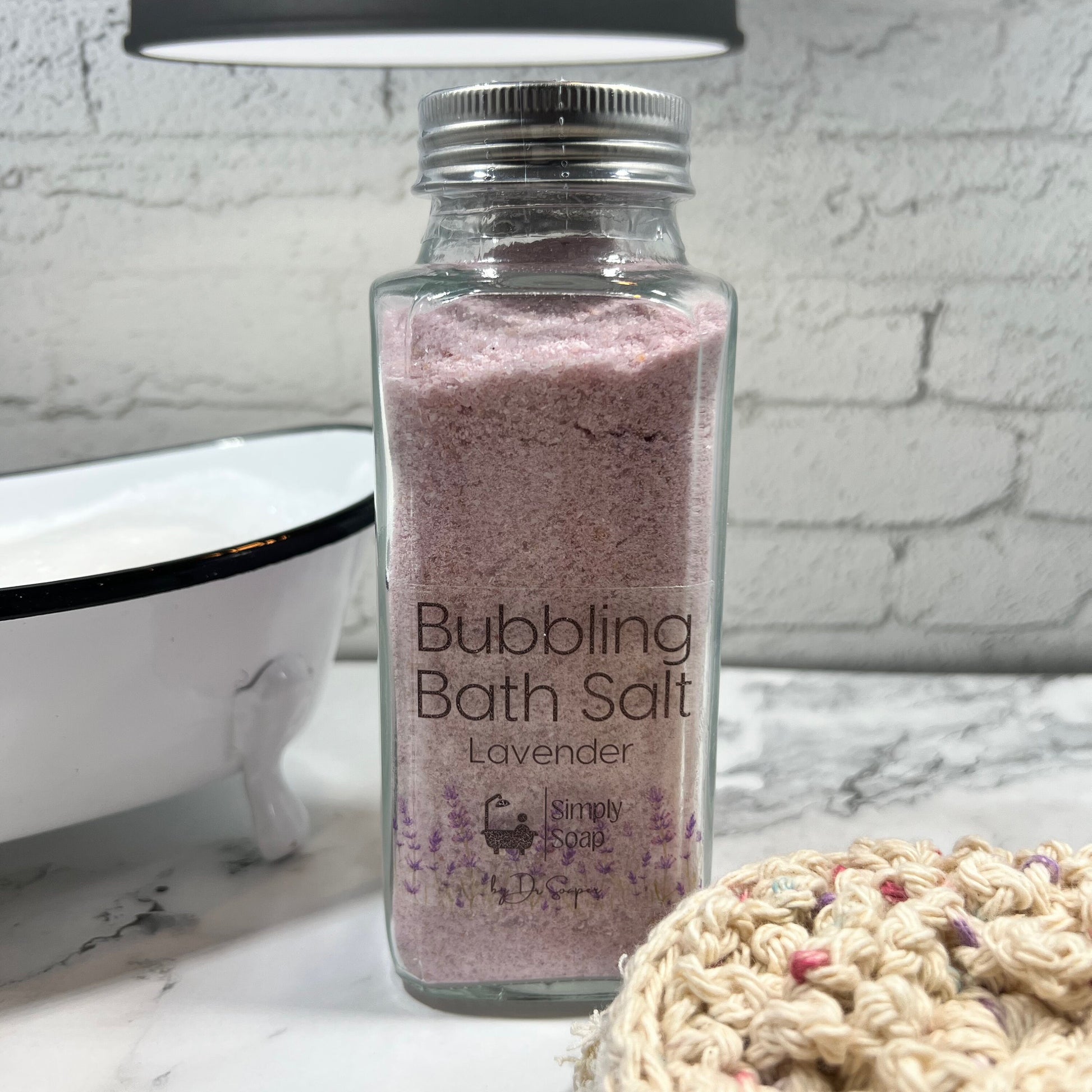 Bubbling Bath Salts with Himalyan Salt, Epsom Salt, and Colloidal Oatmeal